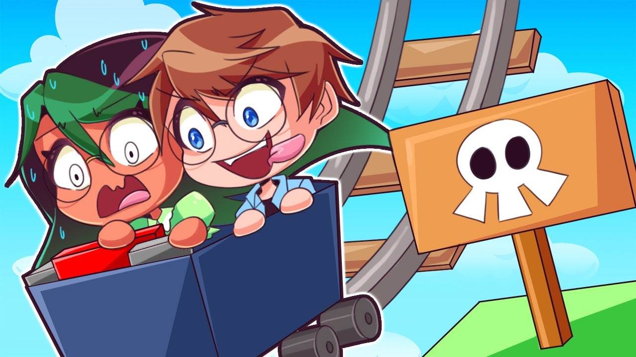 VI TOG DEN FORKERTE TOG VOGN OG DØR - Roblox Cart Ride