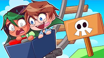 VI TOG DEN FORKERTE TOG VOGN OG DØR - Roblox Cart Ride