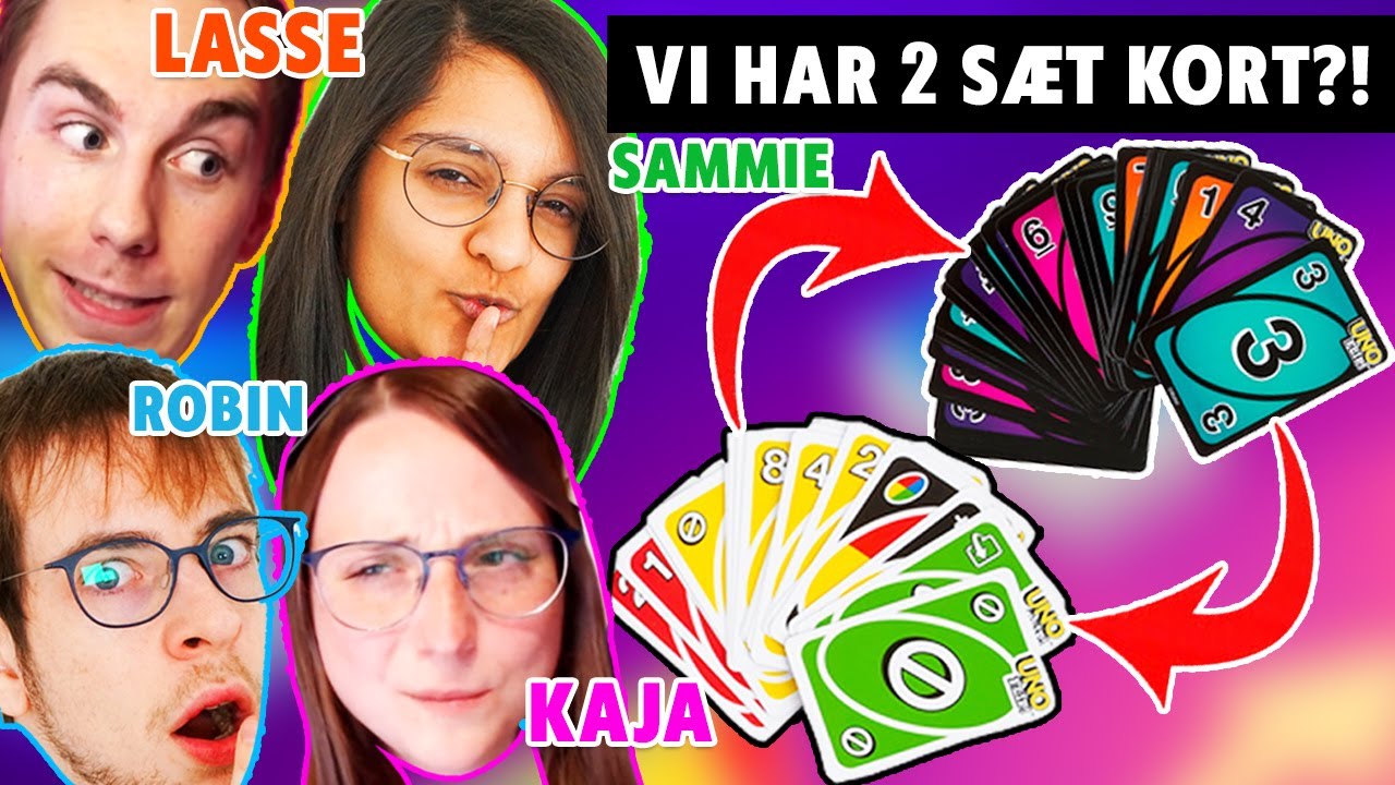 UNO FLIP m Lasse og Kaja | LÆNGSTE RUNDE NOGENSINDE 2