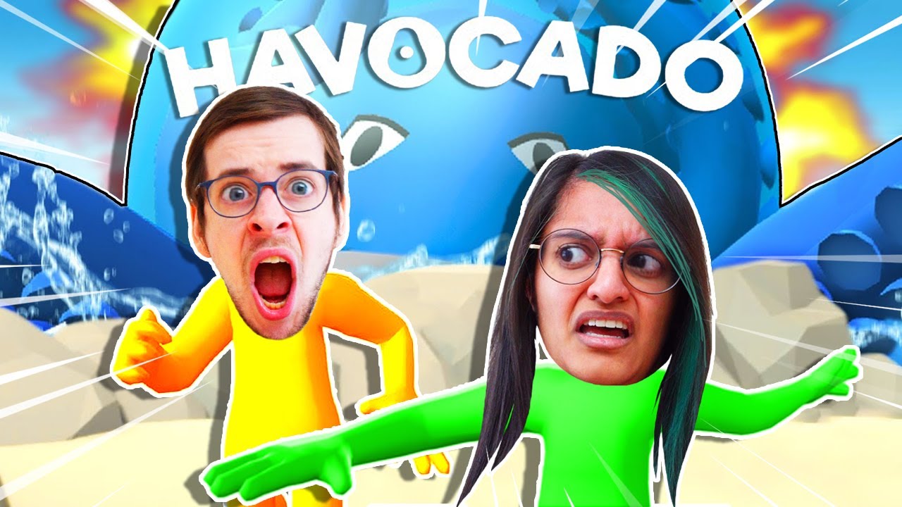 LØB, BLÆKSPRUTTEN ANGRIBER i Havocado - Gang beasts og Stickfight!