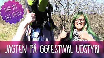 JAGTEN PÅ GGFESTIVAL UDSTYR - GGFestival huskeliste