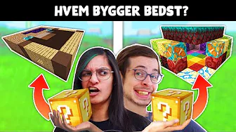 HVEM BYGGER BEDST KUN MED LUCKY BLOCKS?