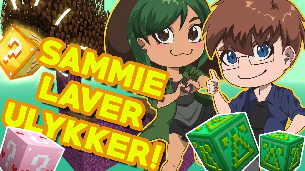 SAMMIE LAVER ULYKKER! - Lucky Skyblock #10 - Minecraft Ekspeditionen