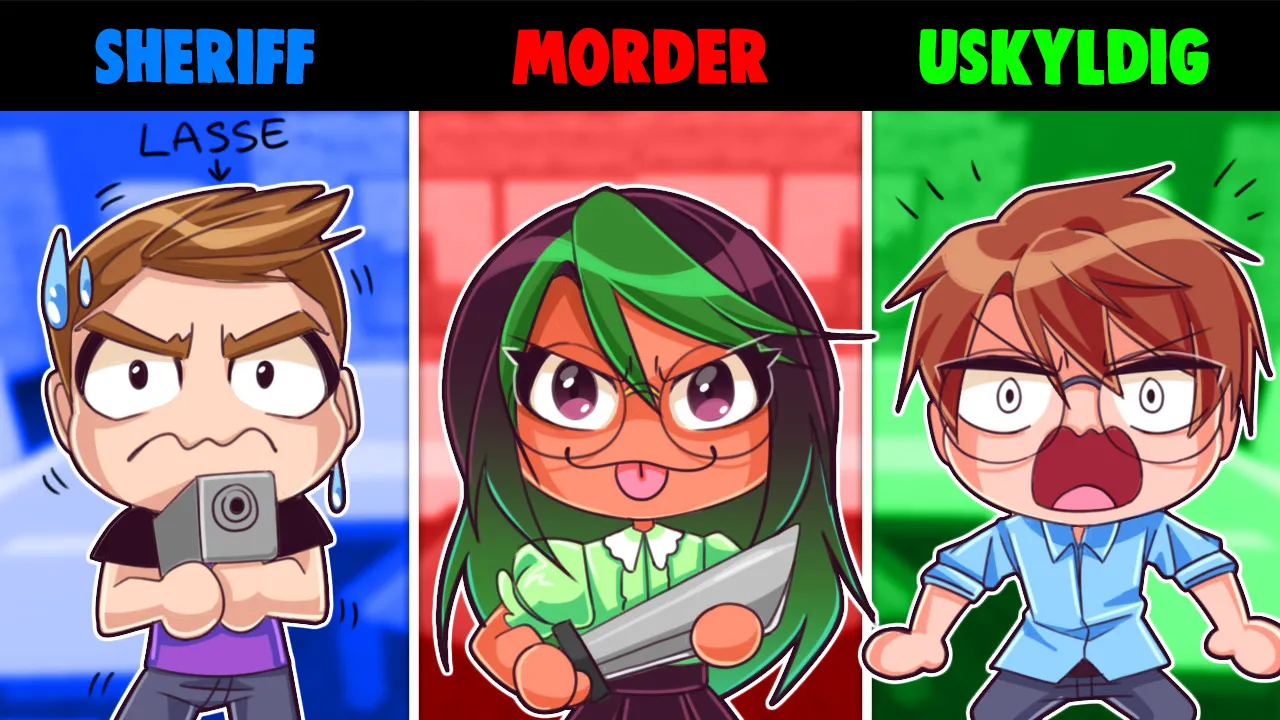 DER ER EN NY SHERIFF I MURDER MYSTERY 2?! (Med @LasseVestergaard) - Roblox