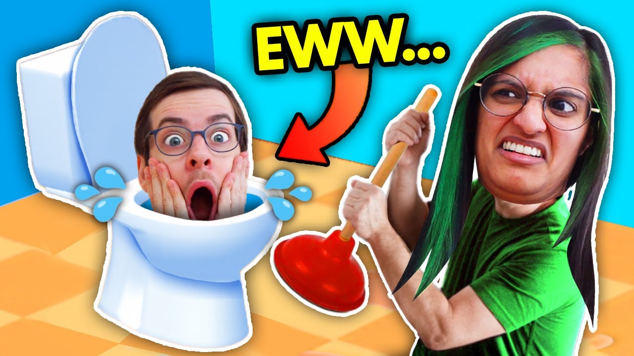 JEG SKUBBER NØRDEN NED I TOILETTET - Toilet Games 3D