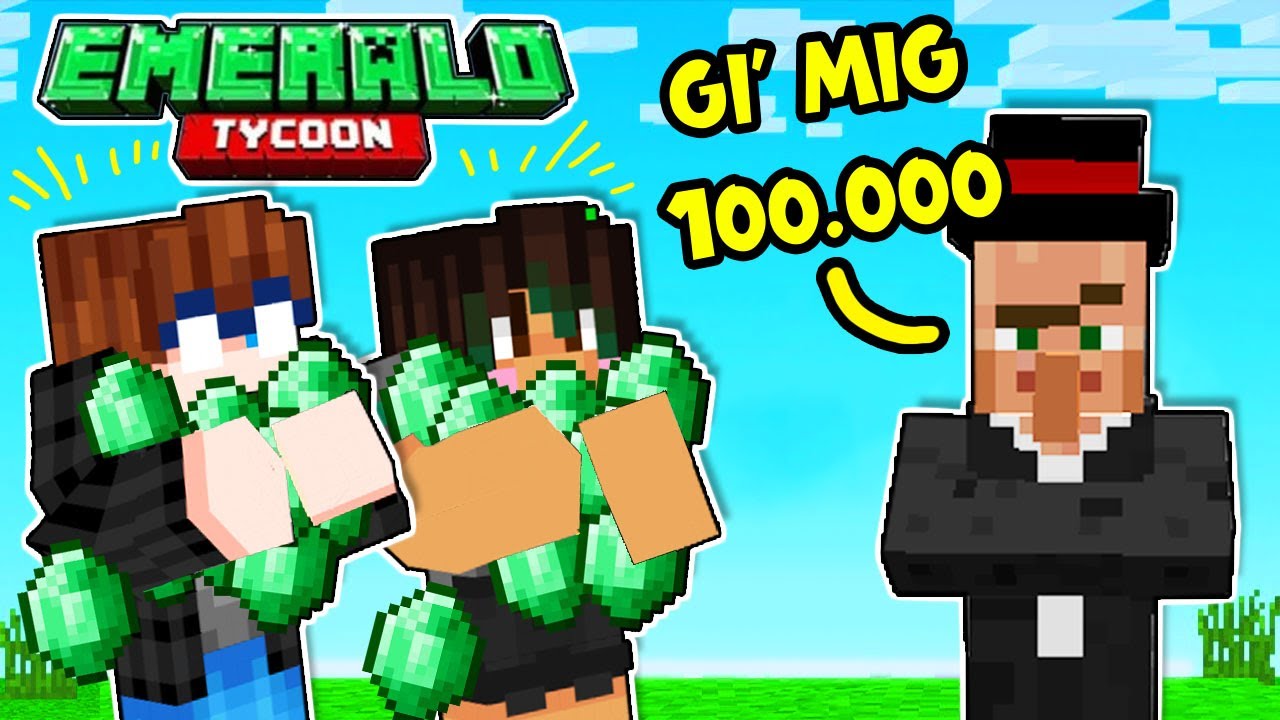 100.000 EMERALDER!? - Minecraft Emerald Tycoon #3