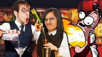 Vores første drink! Bartender The Right Mix