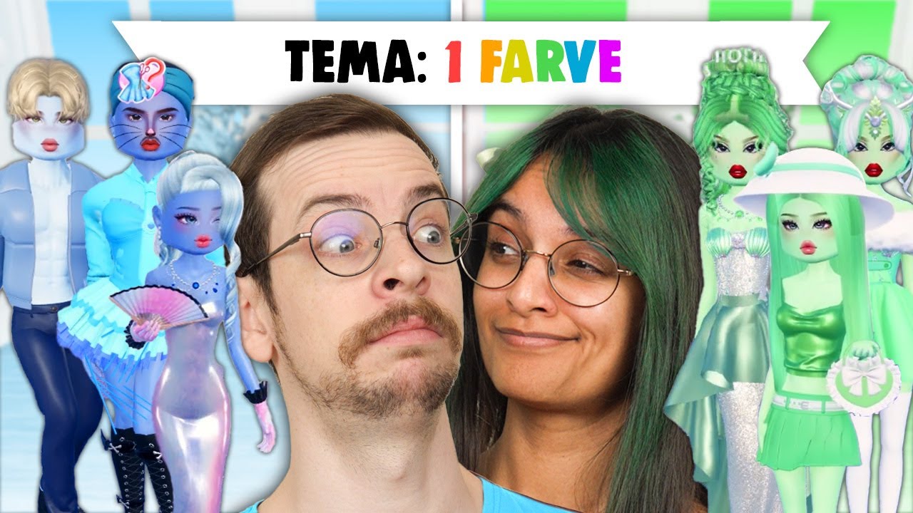 KUN 1 FARVE CHALLENGE i Dress To Impress 👕