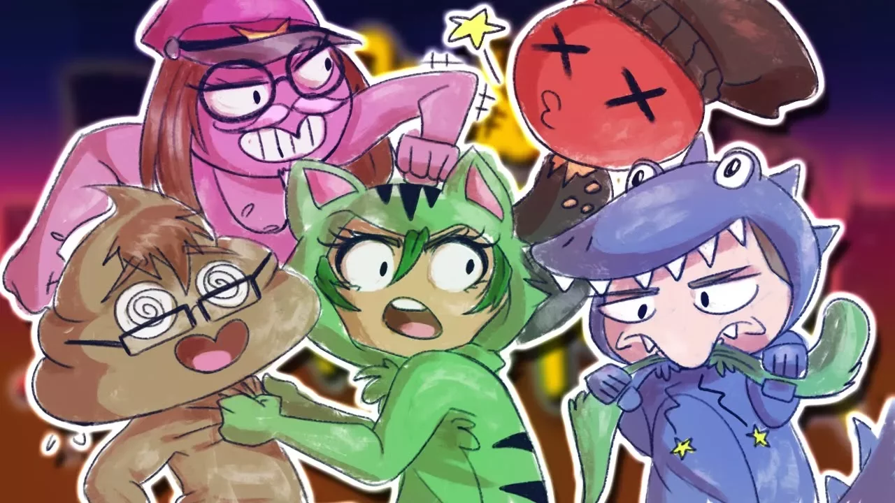 Gang Beasts GÅR HELT BANANAS - M. Kaja, Gamle og Lasse