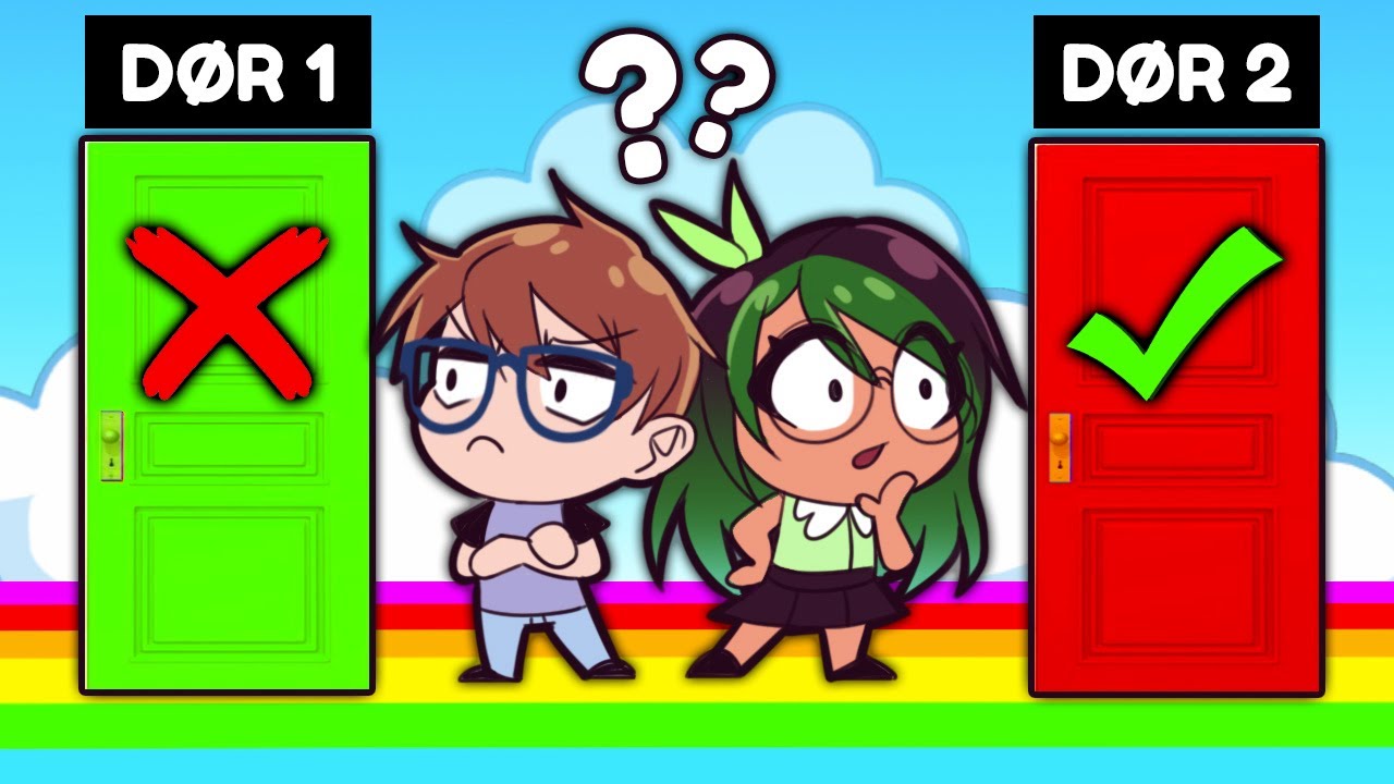 HVILKEN DØR SKAL VI VÆLGE? - Roblox 50/50 Pick A Door