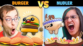 HVAD SMAGER BEDST? BURGER 🍔 ELLER NUDLER 🍜