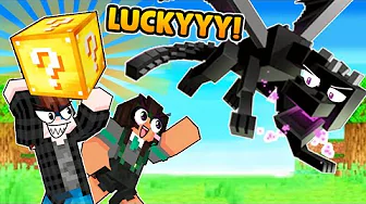 Dræber Ender dragon MED KUN LUCKY BLOCK?