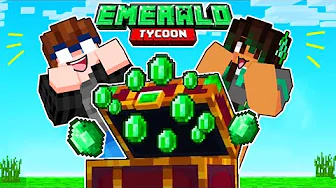 Bygger byen MED EMERALDER - Minecraft Emerald Tycoon