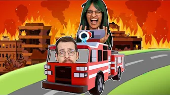 Roblox Teamwork Obby, MEN BYEN BRÆNDER? 🚒🔥