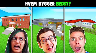 HVEM KAN BYGGE DEN BEDSTE SKOLE I MINECRAFT? (Med @MortenMünster)