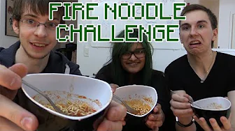 Fire Noodle Challenge med RobinSamse og Lasse Vestergaard