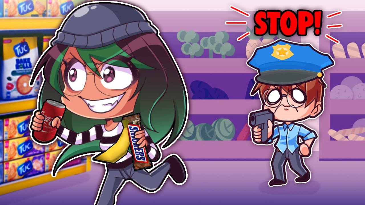 KAN JEG STJÆLE FRA BUTIKKEN? 😈 - Roblox Rob A Place