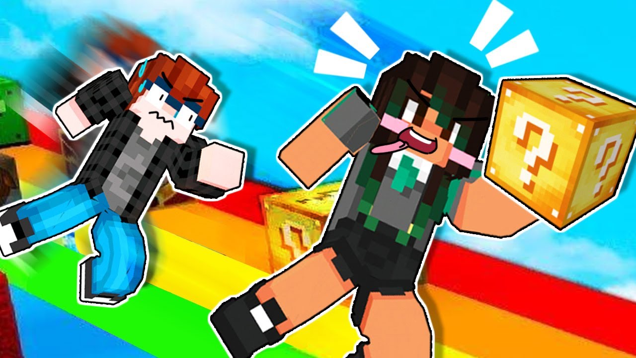 RACE med LUCKY BLOCKS! Dansk Minecraft