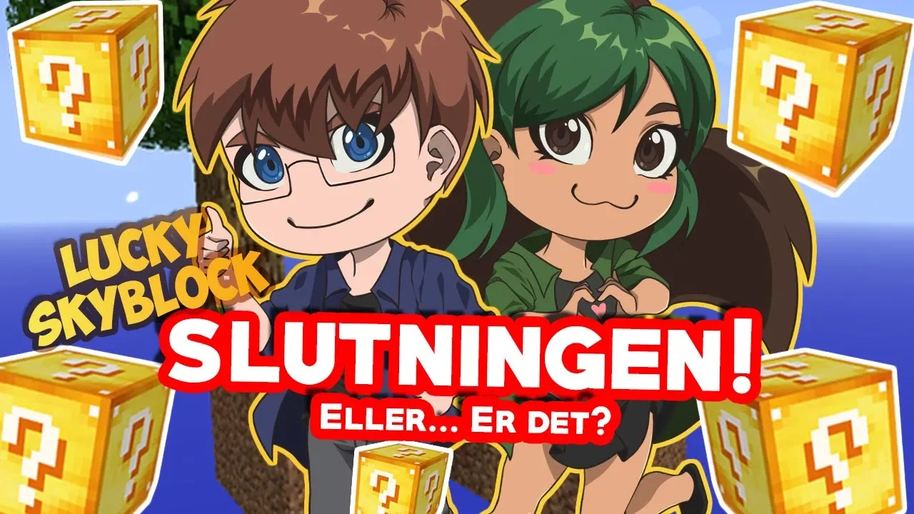 SLUTNINGEN ELLER... ER DET? - Lucky Skyblock #20 - Minecraft Ekspeditionen