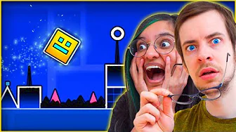 Vi spillede GEOMETRY DASH i OVER EN TIME