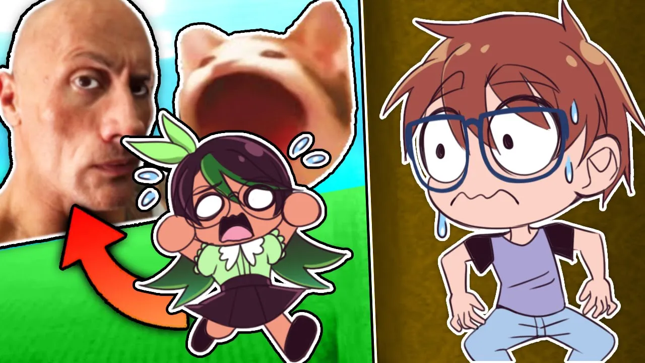 Vi bliver jagtet af MEMES i Roblox Evade