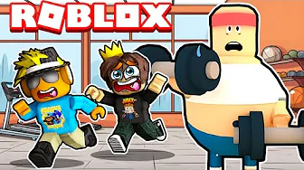 Judex og Jeg Flygter Fra FITNESS I Roblox!