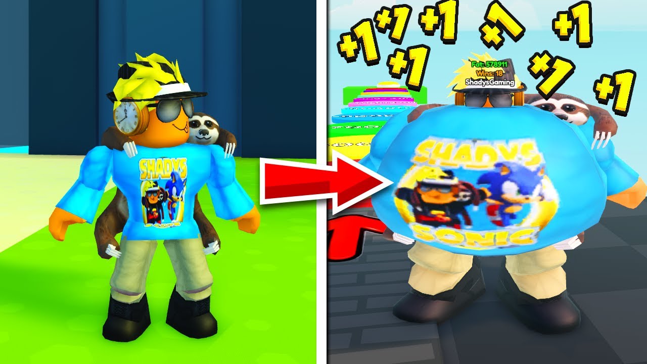 Vi Bliver Tykkere HVERT SEKUND I Roblox!