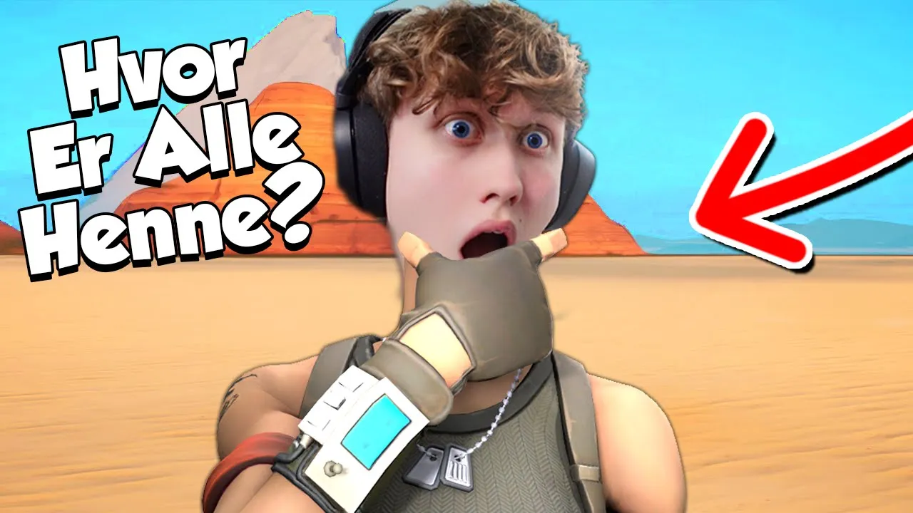 Jeg Skal Lande Midt I Ingenting Challenge I Fortnite!