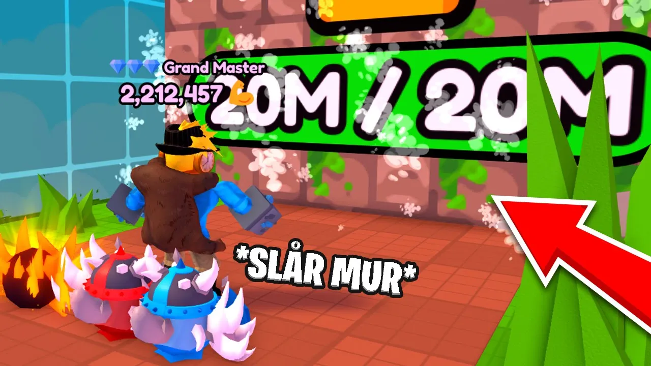 Vi Smadrer KÆMPE MUR I Punch Wall Simulator I Roblox!