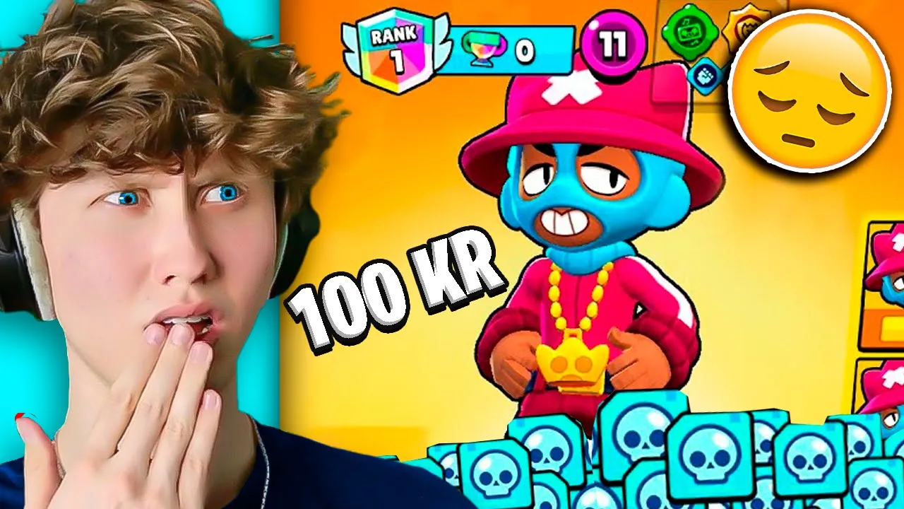 Jeg Brugte 100 KR På Den DÅRLIGSTE Brawler I Brawl Stars!
