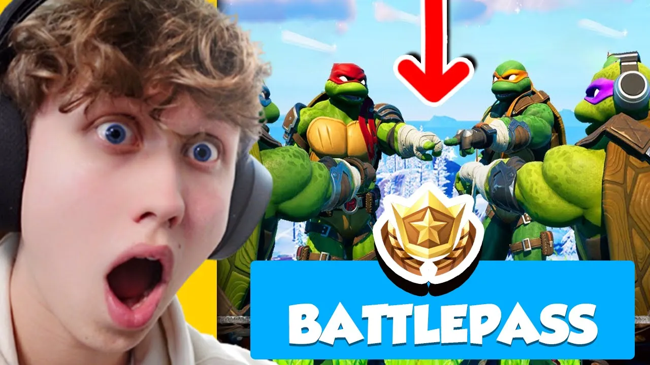 Sådan Gennemførte Jeg HELE NINJA TURTLE Battlepasset I Fortnite!