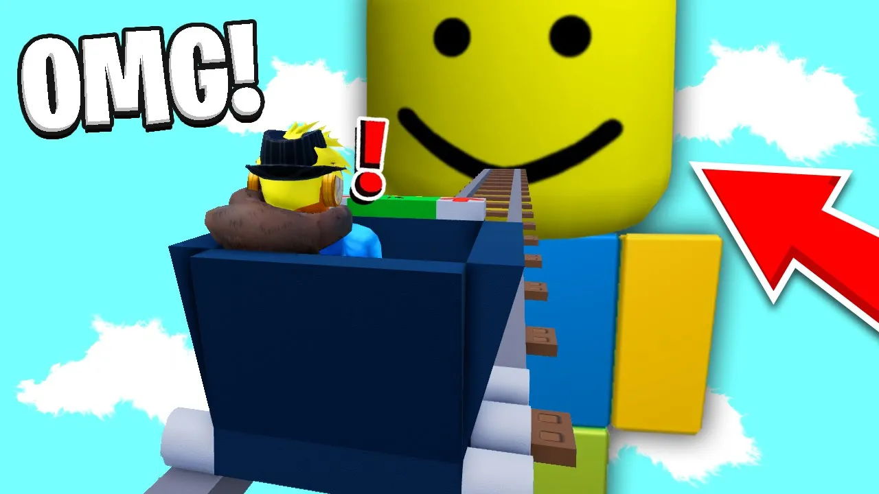 Kører Ind I En KÆMPE NOOB I Roblox!