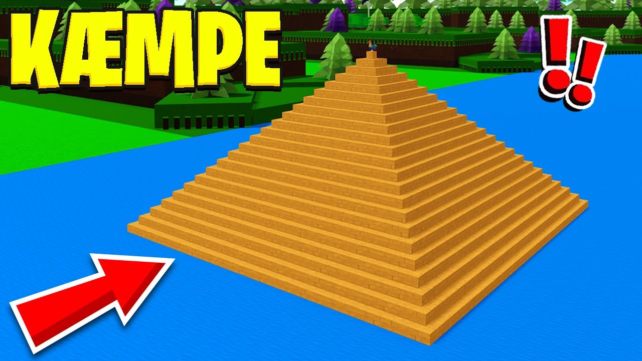 Laver En KÆMPE PYRAMIDE I Build A Boat! - Roblox