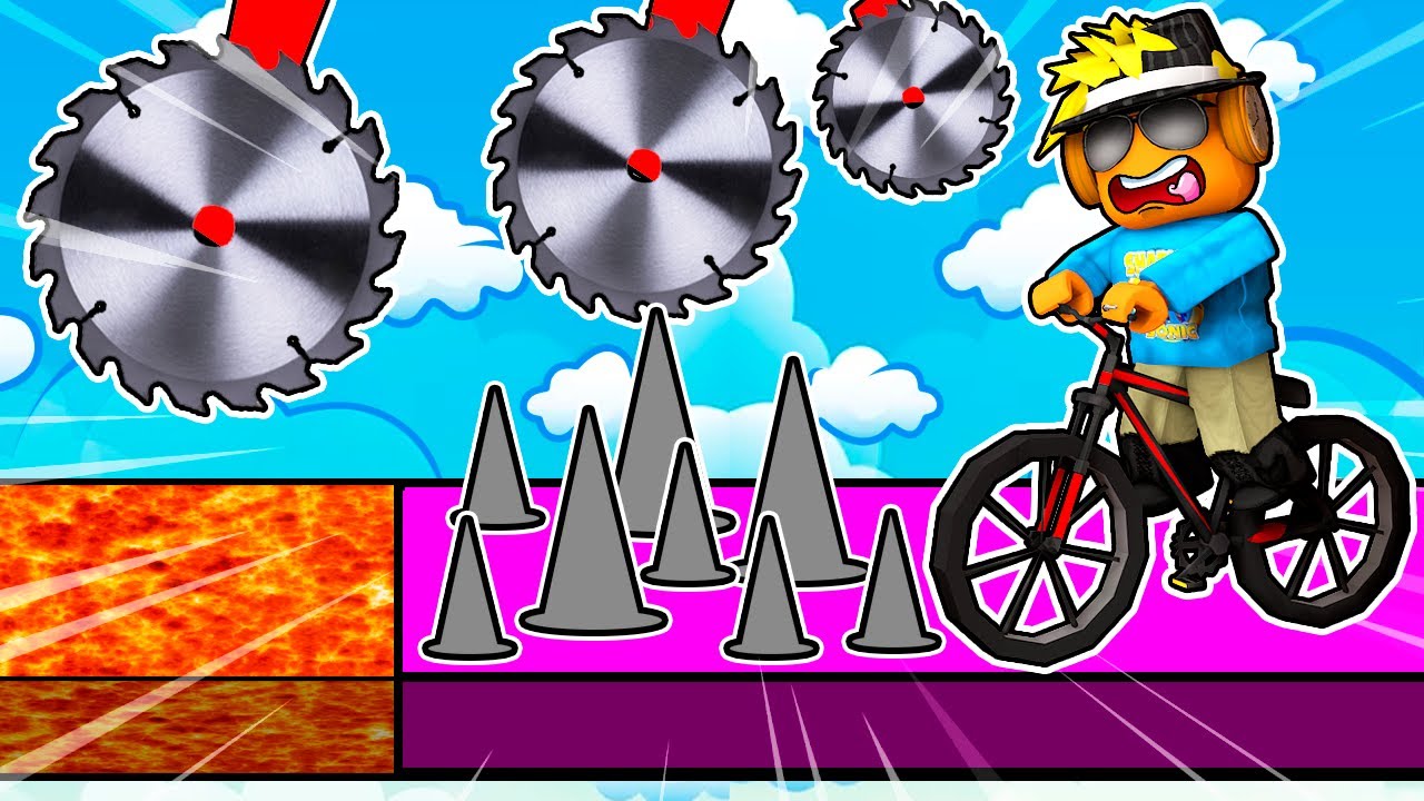 Får Den Bedste TID I Roblox Obby På En Cykel!