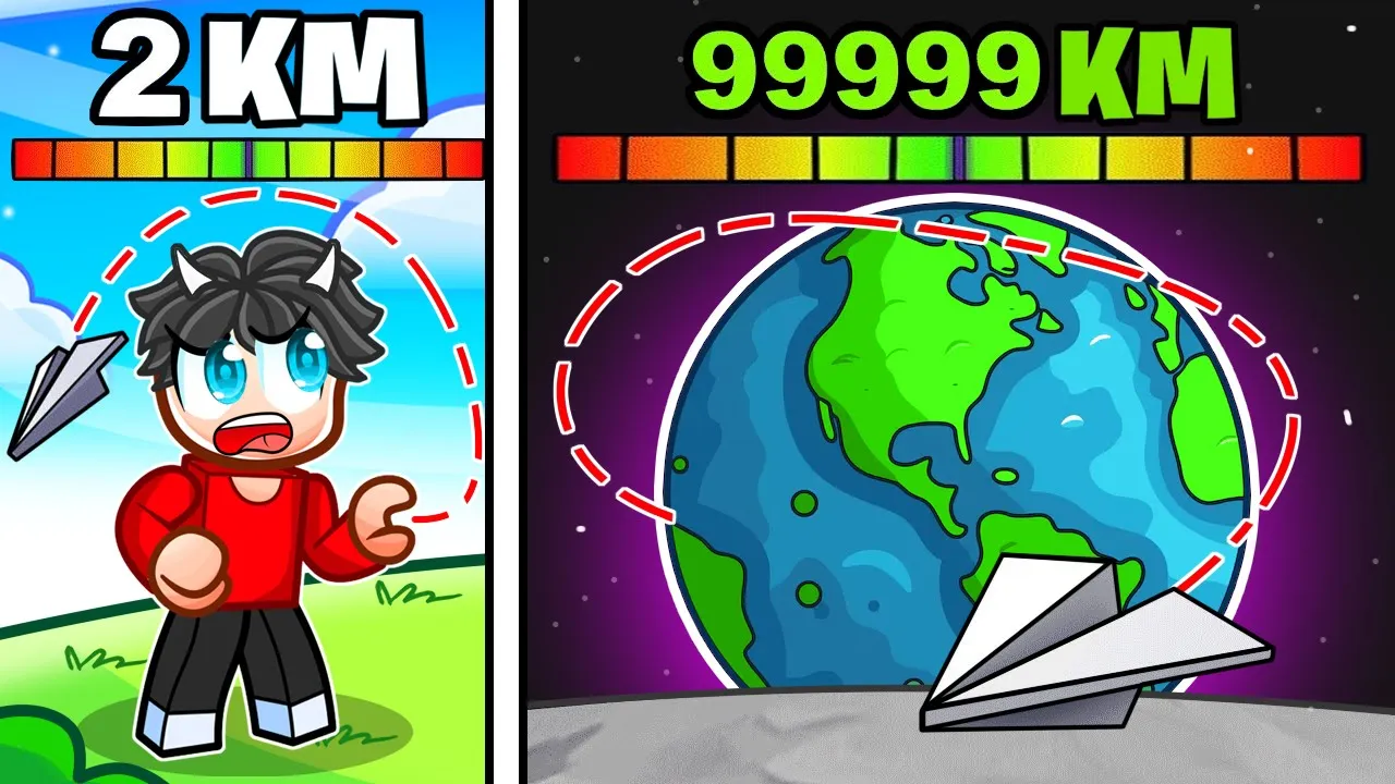 Jeg Kaster Mit Papirsfly 99.999 km I Roblox