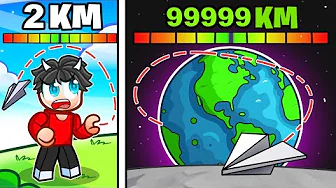 Jeg Kaster Mit Papirsfly 99.999 km I Roblox