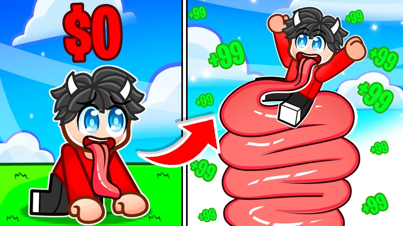 Jeg Får Den LÆNGESTE Tunge I Roblox Lick Simulator!