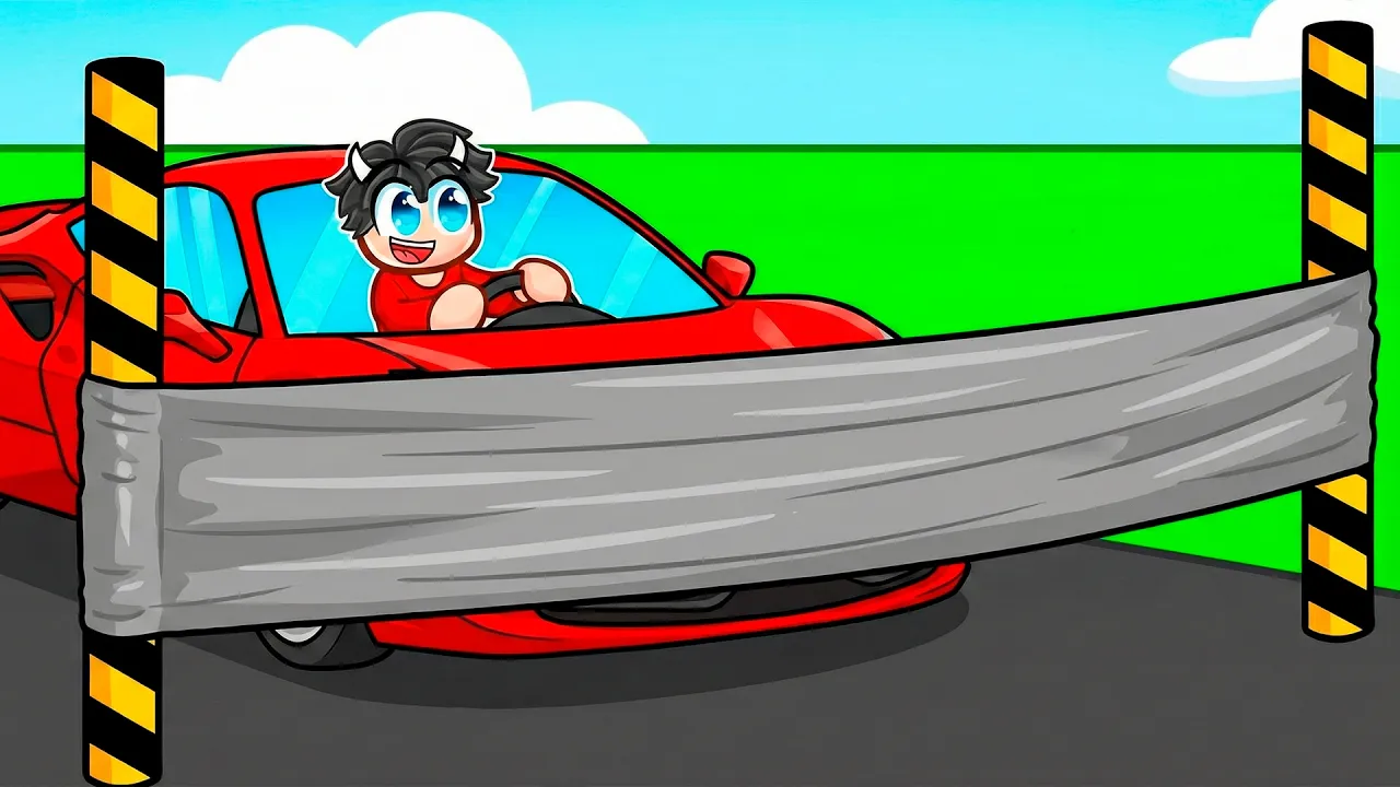 Hvor Meget Tape Kan Vi Køre Gennem I Roblox Duct Tape Challenge!