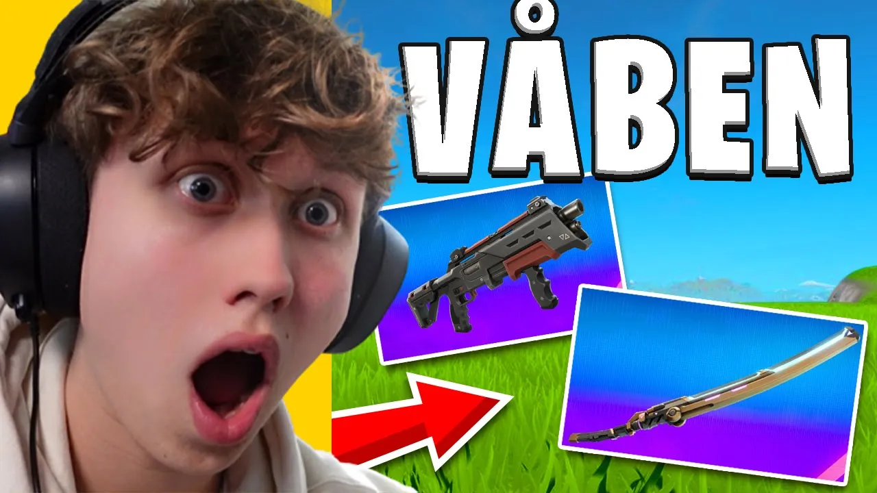 Vi Vinder Med De Helt NYE Våben I Fortnite!