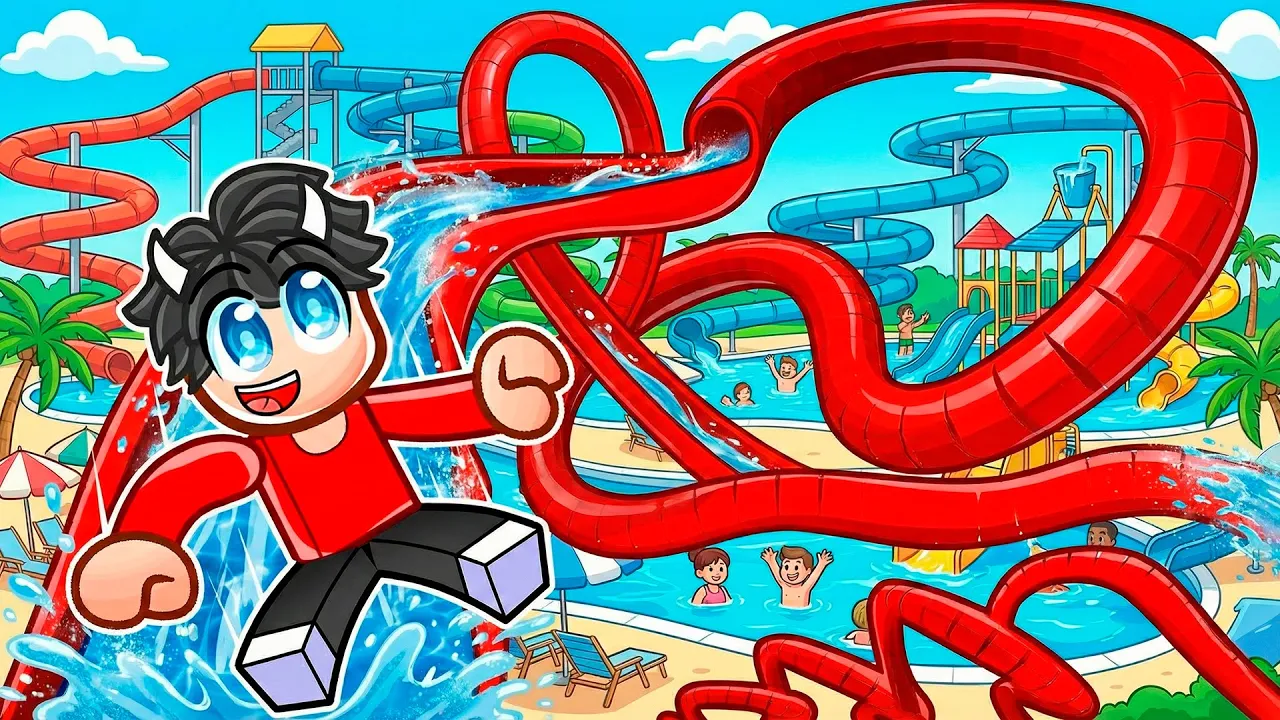 Jeg Bygger Den Største VANDRUTSJEBANE I Roblox Build A Waterslide!