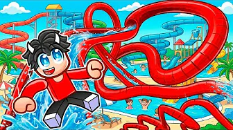 Jeg Bygger Den Største VANDRUTSJEBANE I Roblox Build A Waterslide!