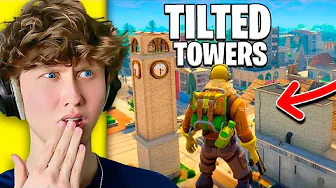 Vi Må KUN Lande TILTED TOWERS I Fortnite!