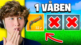 Jeg Må KUN Bruge 1 VÅBEN I Fortnite!