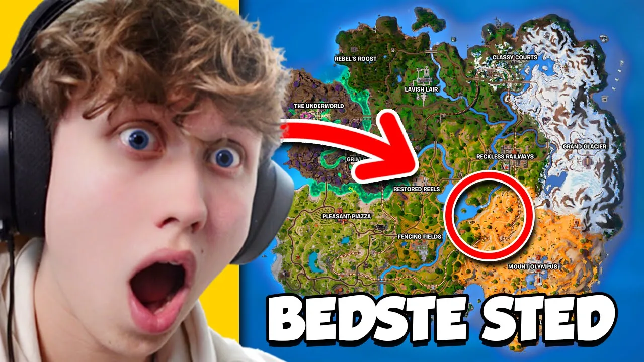 Vi Lander Det Bedste Sted På Mappet I Fortnite!