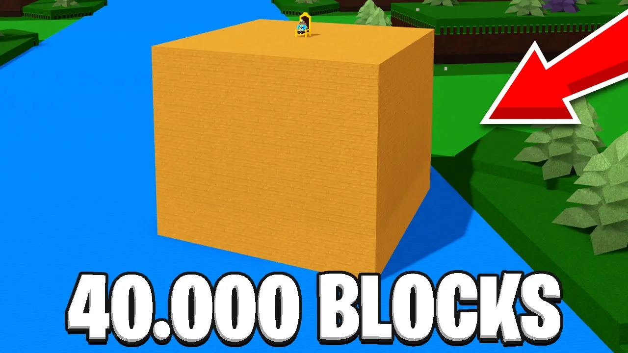 Bygger Kæmpe FIRKANT Med 40.000 Blocks I Roblox Build A Boat!