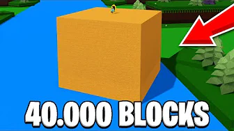Bygger Kæmpe FIRKANT Med 40.000 Blocks I Roblox Build A Boat!