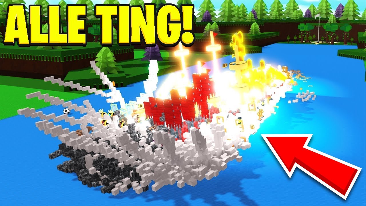 Laver En Båd Af ALT JEG HAR I Build A Boat! - Roblox