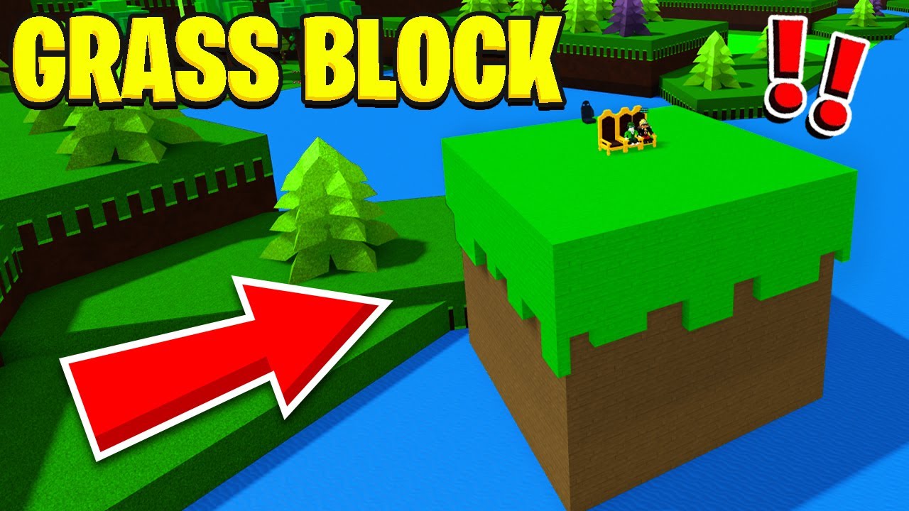En KÆMPE Grass Block I Build A Boat! - Roblox