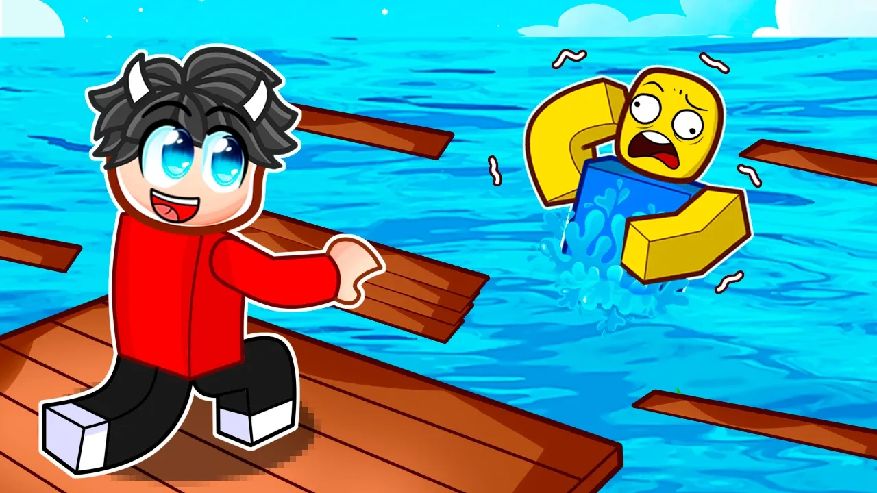 Jeg Bygger Den Længeste Bro I Roblox 1 Plank = 1$!