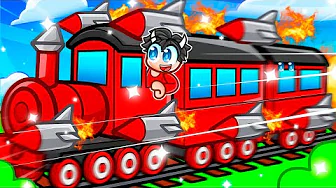Jeg Brugte 4 TIMER På Et TOG I Roblox Build Your Train!